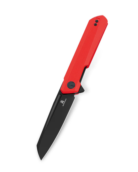 BESTECHMAN Dundee Sheepfoot BMK09F: 3.465" D2 Steel Blade, G10 Scales, Liner Lock, Flipper