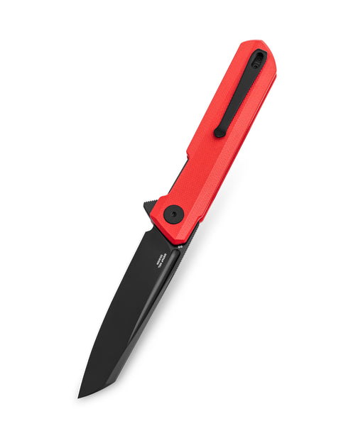 BESTECHMAN Dundee Sheepfoot BMK09F: 3.465" D2 Steel Blade, G10 Scales, Liner Lock, Flipper
