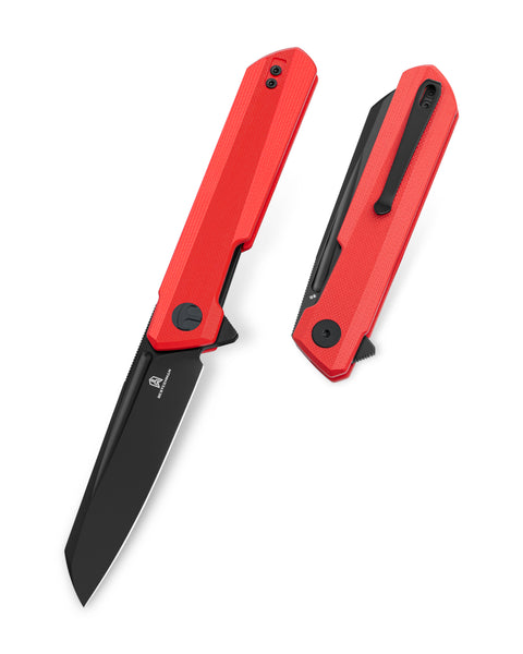 BESTECHMAN Dundee Sheepfoot BMK09F: 3.465" D2 Steel Blade, G10 Scales, Liner Lock, Flipper
