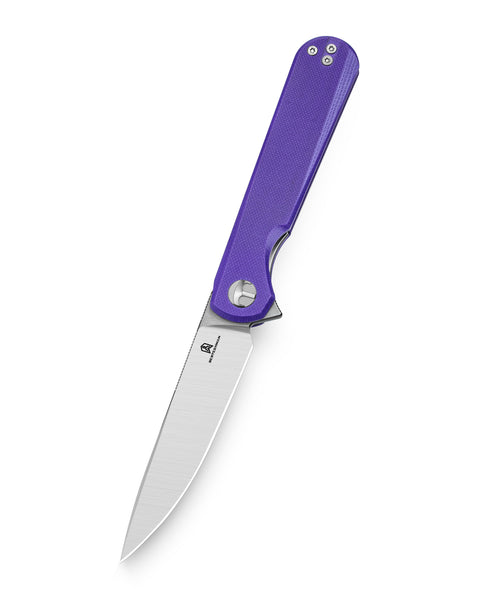 BESTECHMAN FLICK BMK13B: 3.49" D2 Steel Blade, G10 Scales, Liner Lock, Flipper
