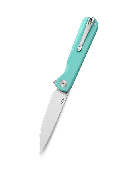BESTECHMAN FLICK BMK13D: 3.49" D2 Steel Blade, G10 Scales, Liner Lock, Flipper