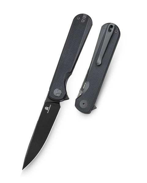 BESTECHMAN FLICK BMK13H: 3.49" D2 Steel Blade, G10 Scales, Liner Lock, Flipper
