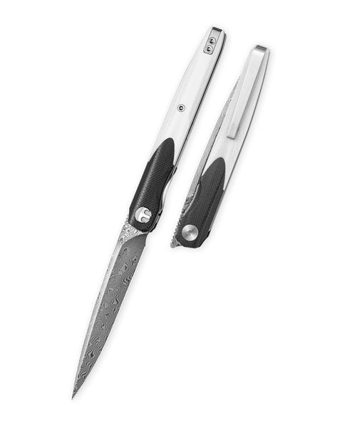 BESTECHMAN LANZA BMK14-D-1: 3.45" Damascus Blade, G10 Scales, Liner Lock, Front Flipper