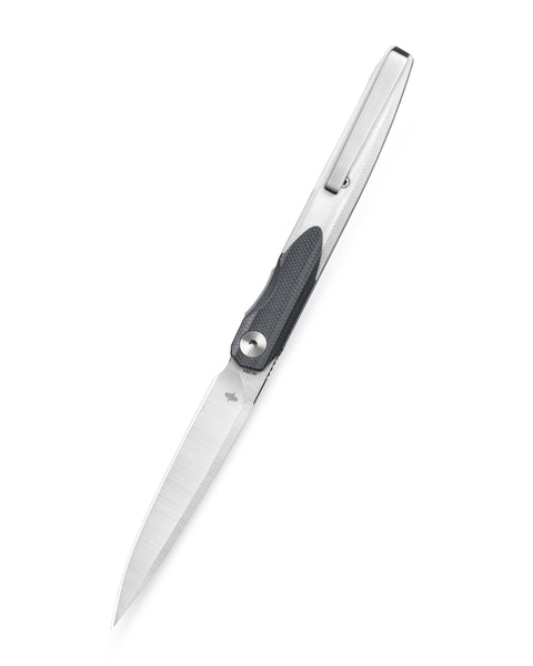 BESTECHMAN LANZA BMK14A: 3.45" 14C28N Steel Blade, G10 Scales, Liner Lock, Front Flipper