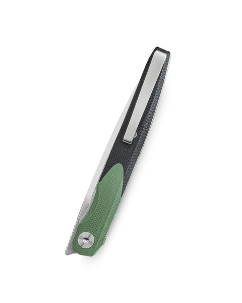 BESTECHMAN LANZA BMK14C: 3.45" 14C28N Steel Blade, G10 Scales, Liner Lock, Front Flipper