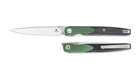 BESTECHMAN LANZA BMK14C: 3.45" 14C28N Steel Blade, G10 Scales, Liner Lock, Front Flipper