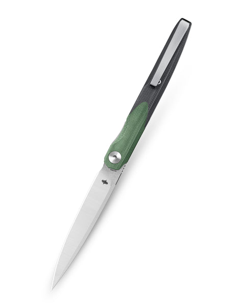 BESTECHMAN LANZA BMK14C: 3.45" 14C28N Steel Blade, G10 Scales, Liner Lock, Front Flipper