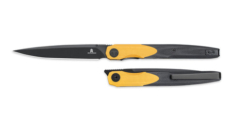 BESTECHMAN LANZA BMK14F: 3.45" 14C28N Steel Blade, G10 Scales, Liner Lock, Front Flipper