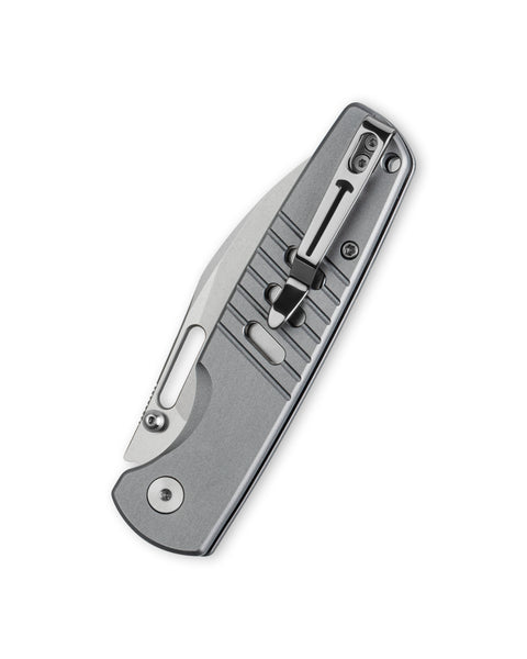 BESTECHMAN VECTOR BMK15B: 3.15" D2 Steel Blade, Aluminum Scales, Button Lock, Thumb Stub, Thumb Hole