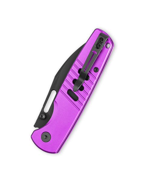 BESTECHMAN VECTOR BMK15F: 3.15" D2 Steel Blade, Aluminum Scales, Button Lock, Thumb Stub, Thumb Hole