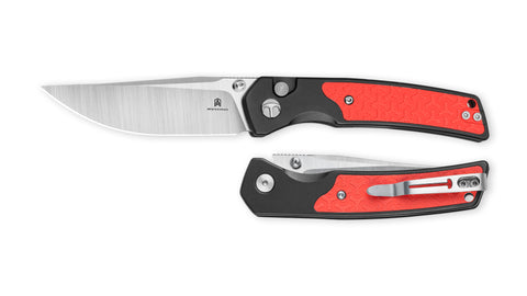 BESTECHMAN ICEBREAKER BMK16A: 3.15" D2 Steel Blade, Aluminum Scales, Button Lock, Thumb Stubs