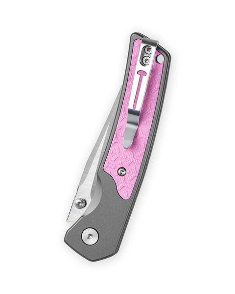 BESTECHMAN ICEBREAKER BMK16B: 3.15" D2 Steel Blade, Aluminum Scales, Button Lock, Thumb Stubs