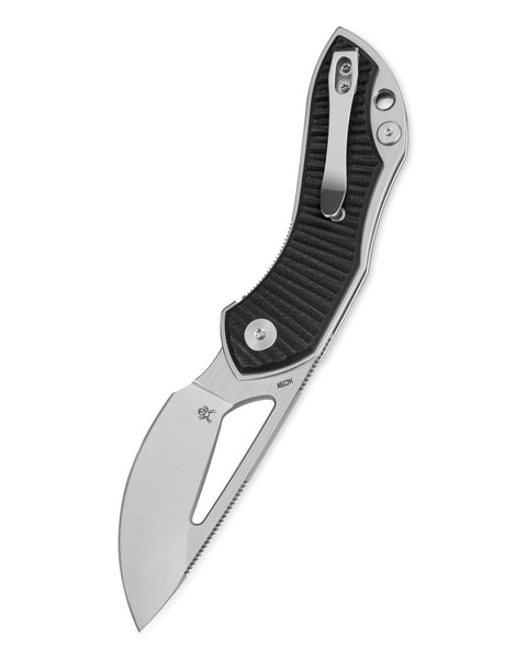 BESTECHMAN TRIASSIC BMK17A: 2.52" 14C28N Steel Blade, G10 Scales, Liner Lock, Thumb Hole, Hollow Grind