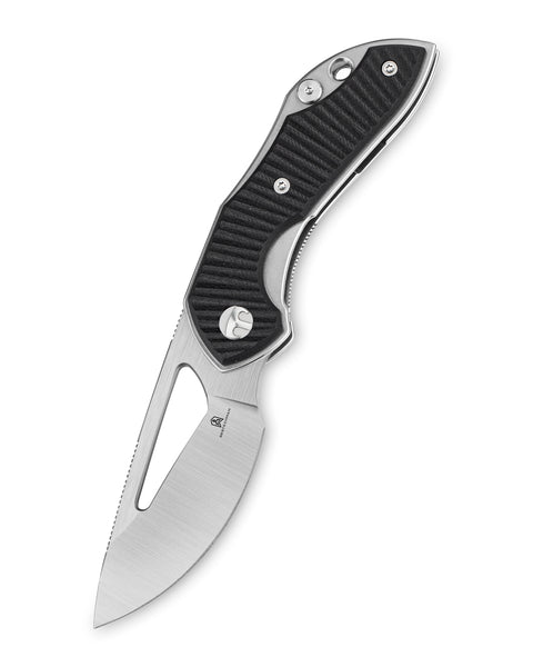 BESTECHMAN TRIASSIC BMK17A: 2.52" 14C28N Steel Blade, G10 Scales, Liner Lock, Thumb Hole, Hollow Grind