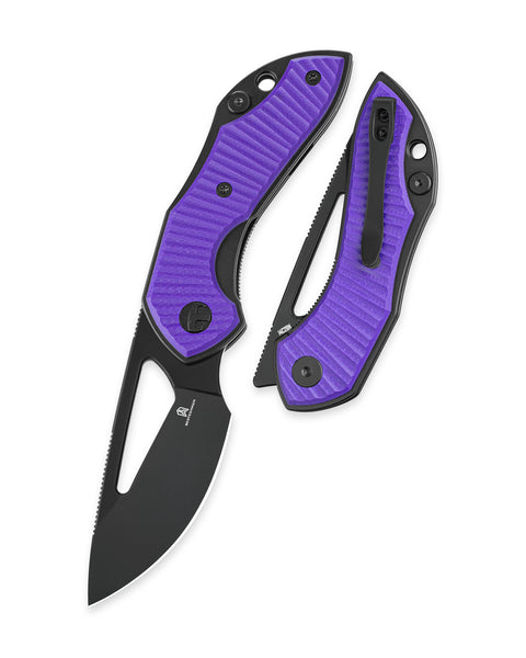 BESTECHMAN TRIASSIC BMK17C: 2.52" 14C28N Steel Blade, G10 Scales, Liner Lock, Thumb Hole, Hollow Grind