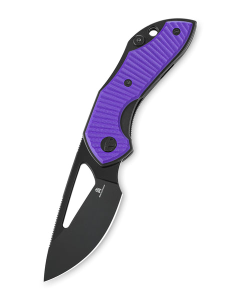 BESTECHMAN TRIASSIC BMK17C: 2.52" 14C28N Steel Blade, G10 Scales, Liner Lock, Thumb Hole, Hollow Grind