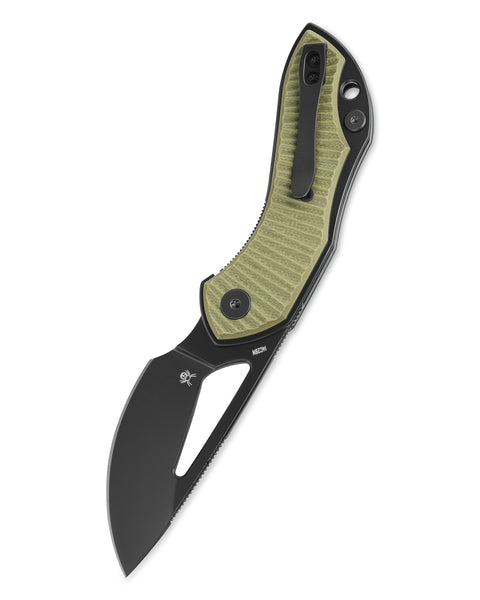 BESTECHMAN TRIASSIC BMK17D: 2.52" 14C28N Steel Blade, G10 Scales, Liner Lock, Thumb Hole, Hollow Grind