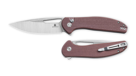 BESTECHMAN WHALEFIN BMK18C: 3.4" D2 Steel Blade, G10 Scales, Button Lock, Thumb Hole