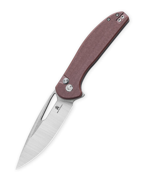BESTECHMAN WHALEFIN BMK18C: 3.4" D2 Steel Blade, G10 Scales, Button Lock, Thumb Hole