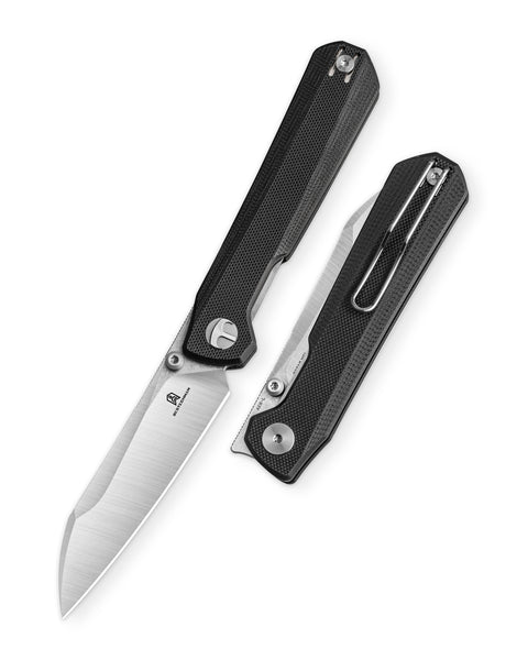 [Pre-order] BESTECHMAN CURVEE BMK20A: 3.44" AEB-L Steel Blade, G10 Scales, Liner Lock, Thumb Studs, Front Flipper [Ship June 26]