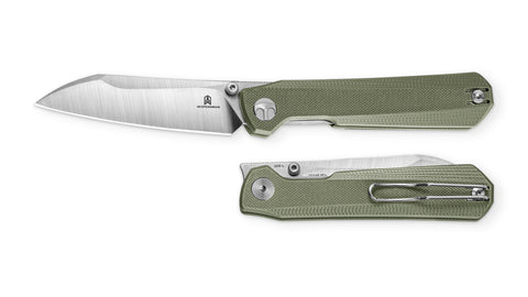 [Pre-order] BESTECHMAN CURVEE BMK20B: 3.44" AEB-L Steel Blade, G10 Scales, Liner Lock, Thumb Studs, Front Flipper [Ship June 26]