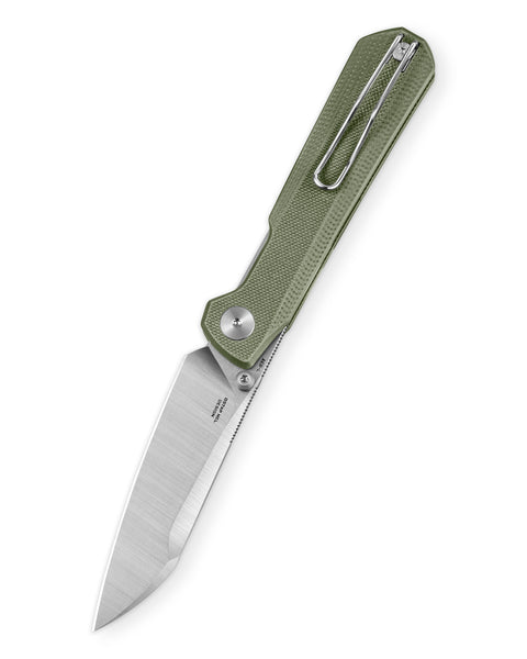 [Pre-order] BESTECHMAN CURVEE BMK20B: 3.44" AEB-L Steel Blade, G10 Scales, Liner Lock, Thumb Studs, Front Flipper [Ship June 26]
