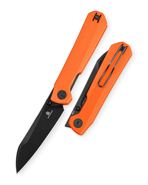 [Pre-order] BESTECHMAN CURVEE BMK20F: 3.44" AEB-L Steel Blade, G10 Scales, Liner Lock, Thumb Studs, Front Flipper [Ship June 26]