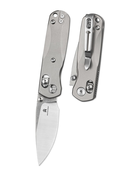 BESTECHMAN SPRITE BMK21A: 2.36" M390 Blade, Titanium Scales, B-Lock, Thumb Studs, Folding Knife