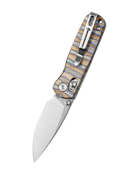 BESTECHMAN SPRITE BMK21C: 2.36" M390 Blade, Titanium Scales, B-Lock, Thumb Studs, Folding Knife