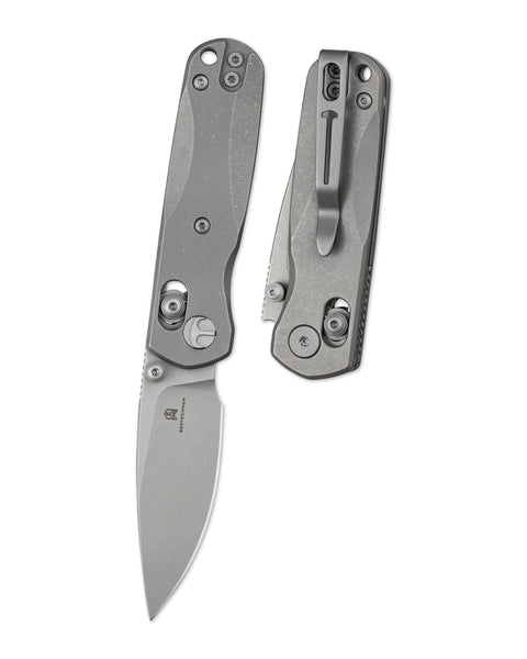 BESTECHMAN SPRITE BMK21D: 2.36" M390 Blade, Titanium Scales, B-Lock, Thumb Studs, Folding Knife