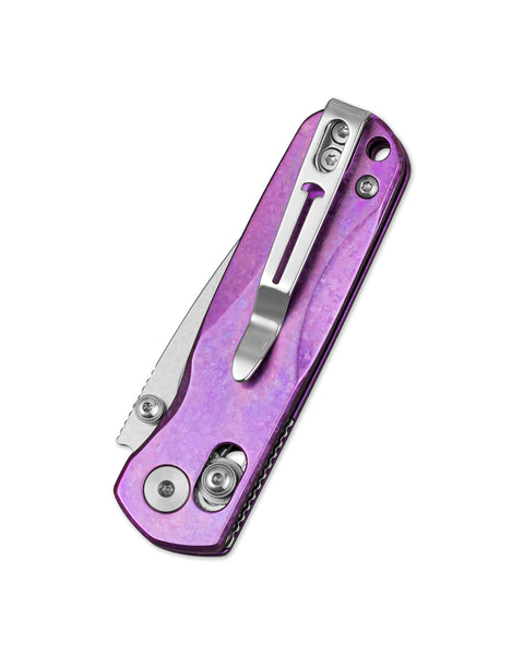 BESTECHMAN SPRITE BMK21H: 2.36" M390 Blade, Crystallized Titanium Scales, B-Lock, Thumb Studs, Folding Knife