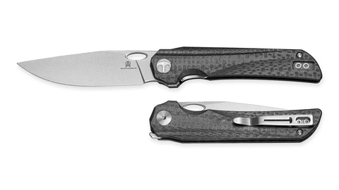 BESTECHMAN SMUGA BMK22A: 3.55" AEB-L Steel Blade, G10 Scales, Liner Lock, Thumb Hole, Flipper