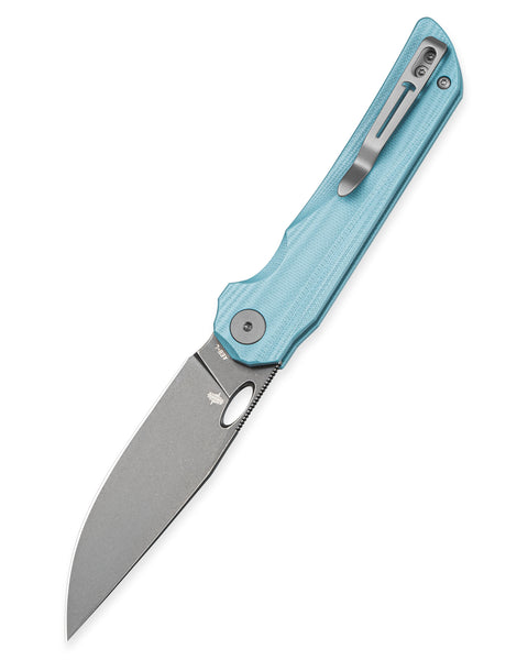 BESTECHMAN SMUGA BMK22C: 3.55" AEB-L Steel Blade, G10 Scales, Liner Lock, Thumb Hole, Flipper