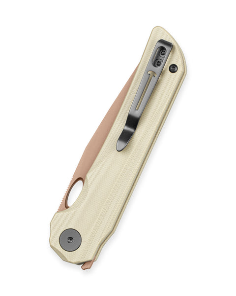 BESTECHMAN SMUGA BMK22D: 3.55" AEB-L Steel Blade, G10 Scales, Liner Lock, Thumb Hole, Flipper