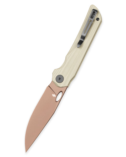 BESTECHMAN SMUGA BMK22D: 3.55" AEB-L Steel Blade, G10 Scales, Liner Lock, Thumb Hole, Flipper