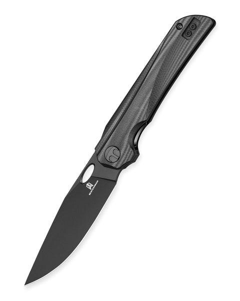 BESTECHMAN SMUGA BMK22E: 3.55" AEB-L Steel Blade, G10 Scales, Liner Lock, Thumb Hole, Flipper