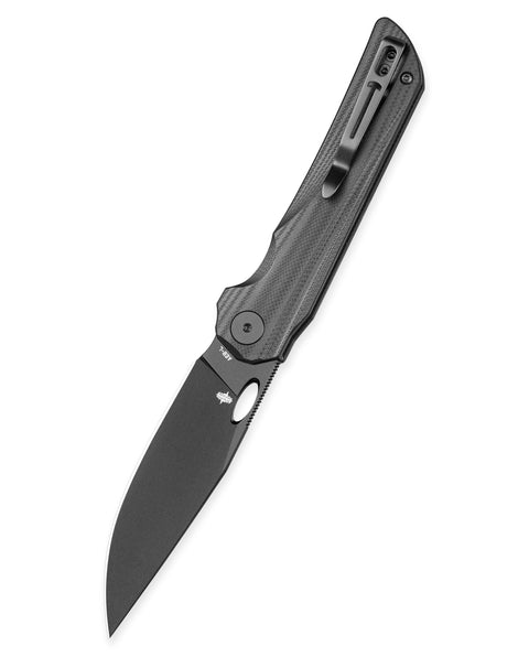 BESTECHMAN SMUGA BMK22E: 3.55" AEB-L Steel Blade, G10 Scales, Liner Lock, Thumb Hole, Flipper