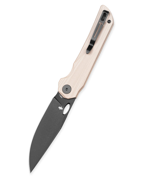 BESTECHMAN SMUGA BMK22F: 3.55" AEB-L Steel Blade, G10 Scales, Liner Lock, Thumb Hole, Flipper