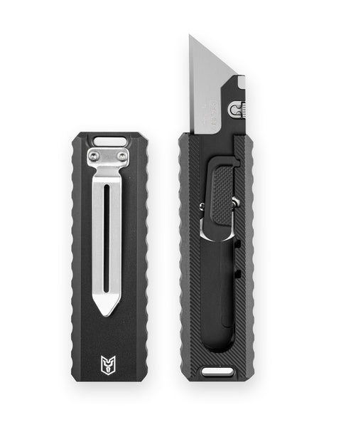 BESTECHMAN SLIDE BMK23A: 1.44" High Carbon Steel Blade, Aluminum Scales, Step Lock, Utility knife