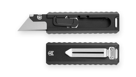 BESTECHMAN SLIDE BMK23A: 1.44" High Carbon Steel Blade, Aluminum Scales, Step Lock, Utility knife