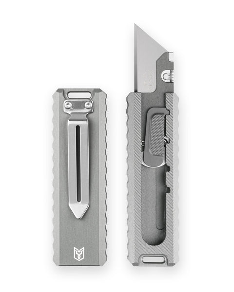 BESTECHMAN SLIDE BMK23B: 1.44" High Carbon Steel Blade, Aluminum Scales, Step Lock, Utility knife