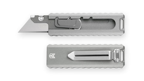 BESTECHMAN SLIDE BMK23B: 1.44" High Carbon Steel Blade, Aluminum Scales, Step Lock, Utility knife