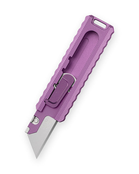 BESTECHMAN SLIDE BMK23C: 1.44" High Carbon Steel Blade, Aluminum Scales, Step Lock, Utility knife