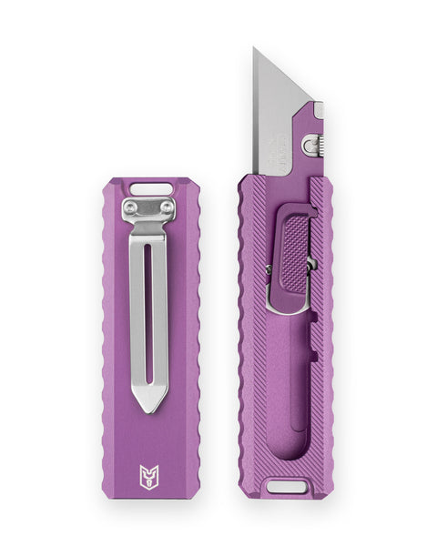 BESTECHMAN SLIDE BMK23C: 1.44" High Carbon Steel Blade, Aluminum Scales, Step Lock, Utility knife