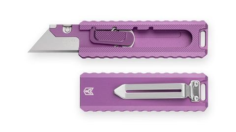 BESTECHMAN SLIDE BMK23C: 1.44" High Carbon Steel Blade, Aluminum Scales, Step Lock, Utility knife