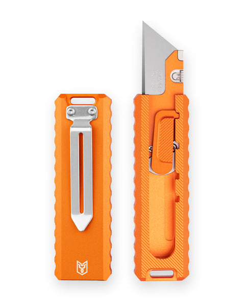 BESTECHMAN SLIDE BMK23D: 1.44" High Carbon Steel Blade, Aluminum Scales, Step Lock, Utility knife