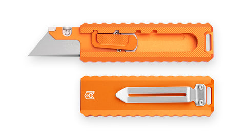 BESTECHMAN SLIDE BMK23D: 1.44" High Carbon Steel Blade, Aluminum Scales, Step Lock, Utility knife