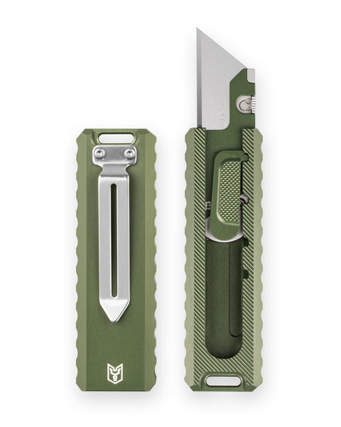 BESTECHMAN SLIDE BMK23E: 1.44" High Carbon Steel Blade, Aluminum Scales, Step Lock, Utility knife