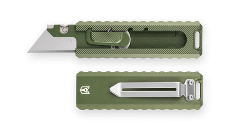 BESTECHMAN SLIDE BMK23E: 1.44" High Carbon Steel Blade, Aluminum Scales, Step Lock, Utility knife