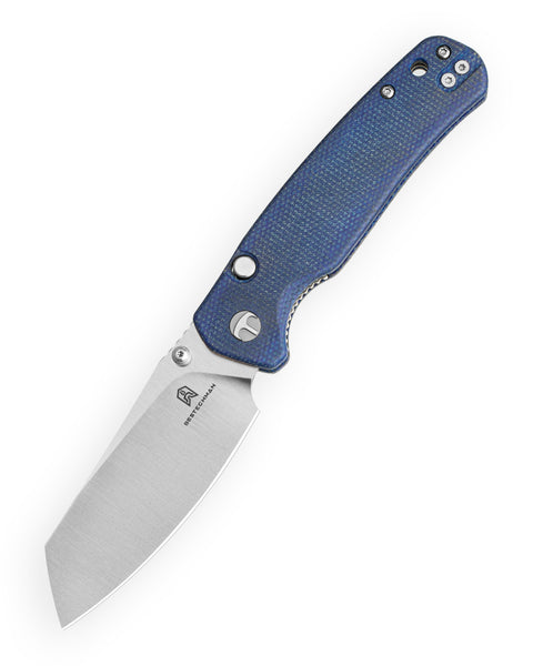 BESTECHMAN CICADA'S WING-TL BMK24-M-1: 3.15" 10Cr15CoMoV Blade, Micarta Scales, Top Liner Lock, Folding Knife